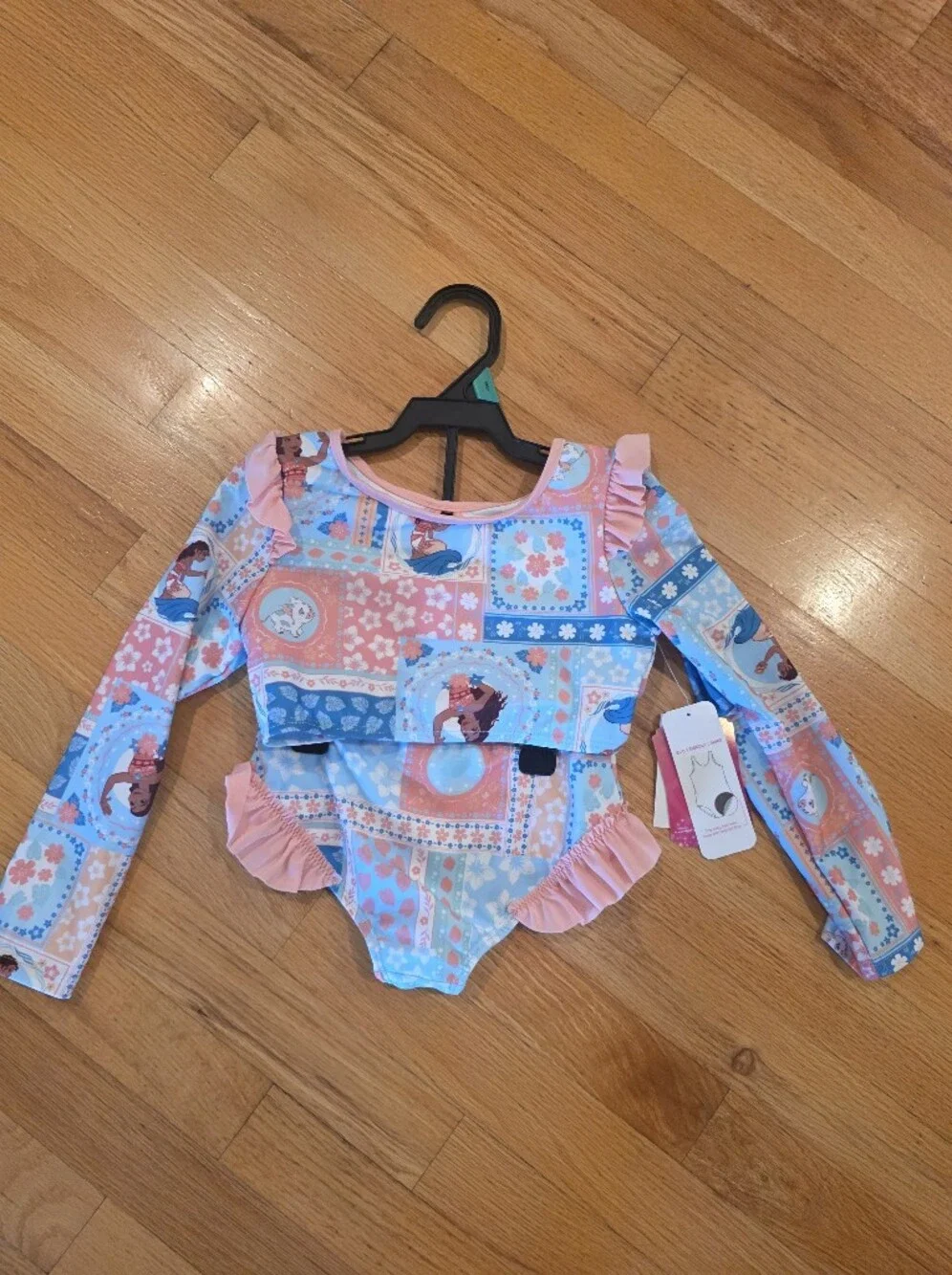 Disney Moana Bthing Suit Two Piece